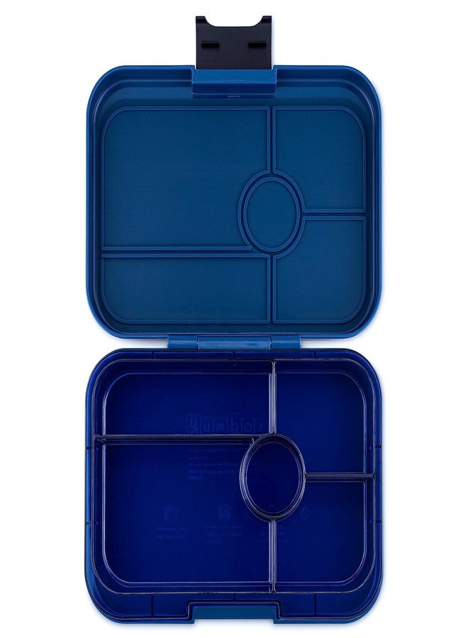Yumbox Tapas Leakproof Bento Lunch Box - 5-Compartment Bento Container for Adults and Kids; Large, Leakproof & Easy Clean; Lunch Box Kids (Monte Carlo Blue Clear Navy Tray) - Image 3